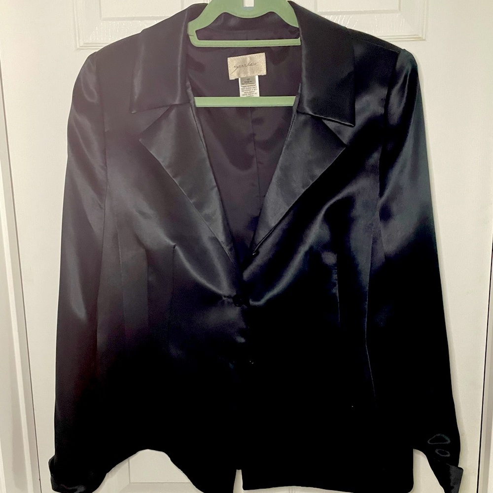 Sunny Choi Fully Lined Black Silk Jacket